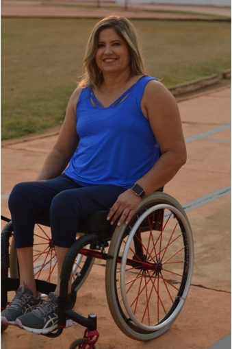 Blusa poliamida com tirinhas-Azul