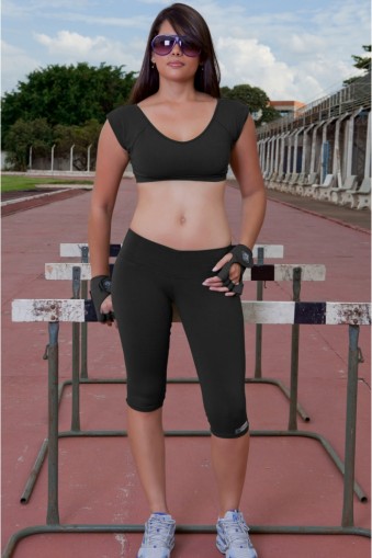 Legging fitness lisa básica-Preto