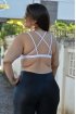 Top plus size bojo e tirinhas-Branco