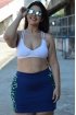 Top tirinhas com bojo plus size-Branco